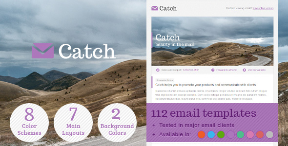 catchEmailTemplate - Clean Mail - Minimal Email Template
